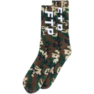 FTP Woodland Camo Logo Socks