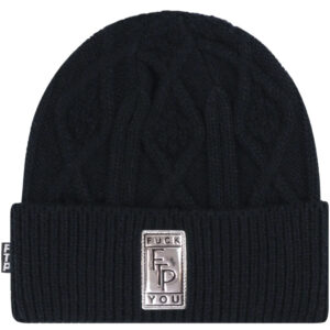 FTP Big Body Cable Knit Beanie Black
