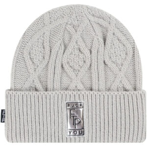 FTP Big Body Cable Knit Beanie Gray
