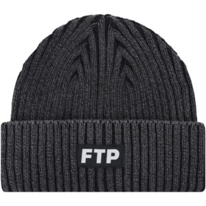 FTP Denim Dye Logo Beanie Black