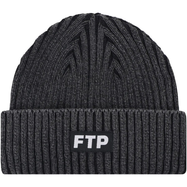 FTP Denim Dye Logo Beanie Black