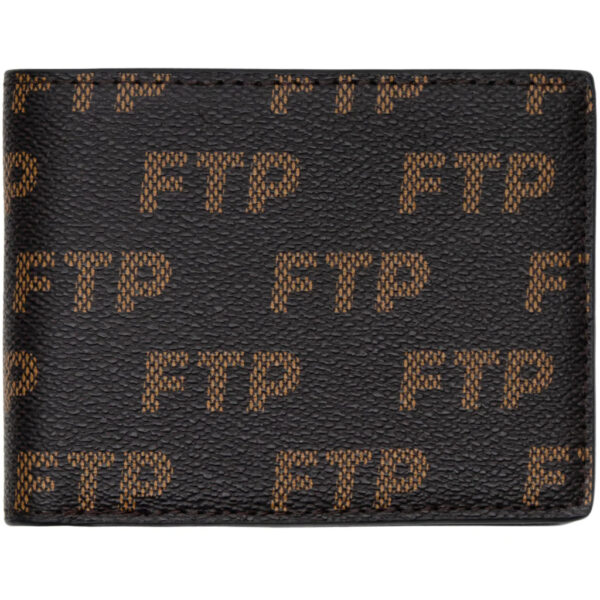 FTP Logo Repete Wallet Brown
