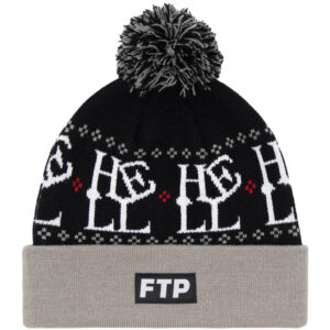FTP Hell Pom Beanie Black
