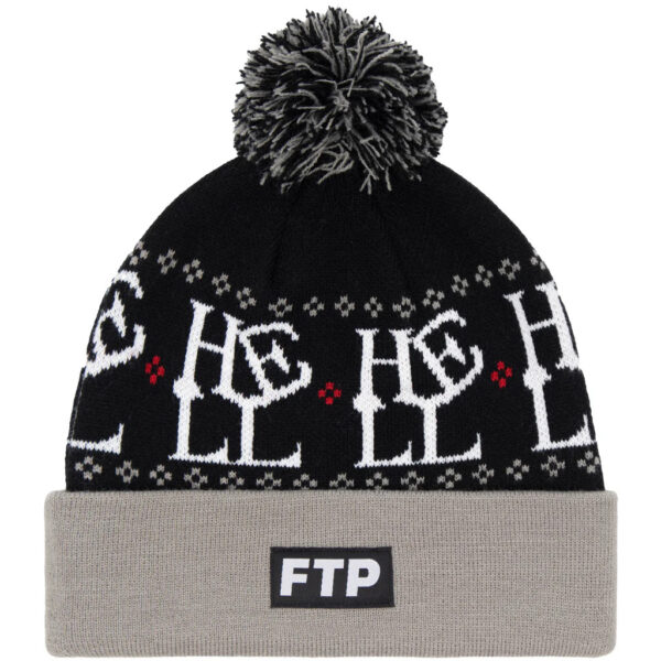 FTP Hell Pom Beanie Black