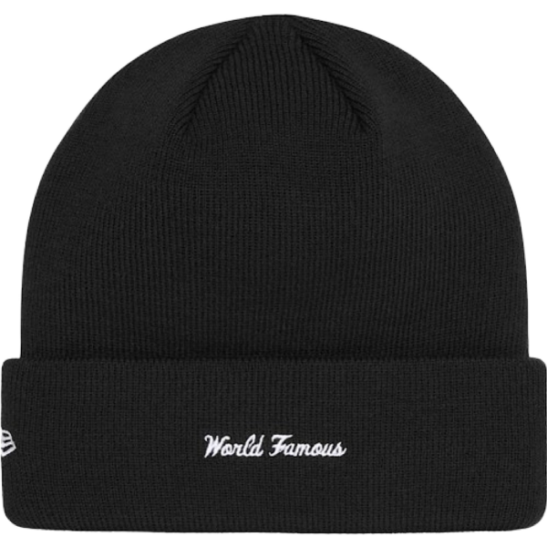 Supreme New Era Box Logo Beanie (FW24) Black - Image 2