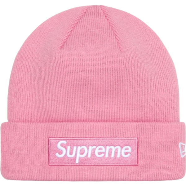 Supreme New Era Box Logo Beanie (FW24) Dusty Pink