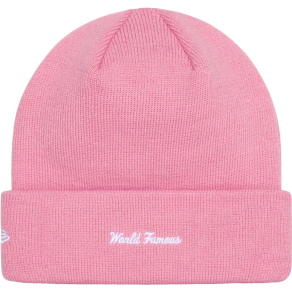 Supreme New Era Box Logo Beanie (FW24) Dusty Pink - Image 2
