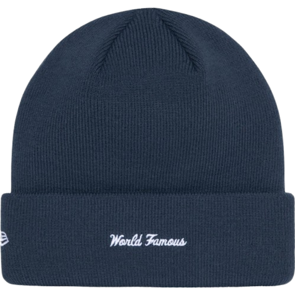Supreme New Era Box Logo Beanie (FW24) Navy - Image 2