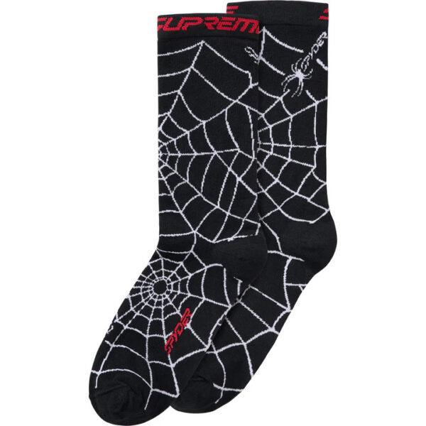 Supreme Spyder Crew Socks (1 Pack) Black
