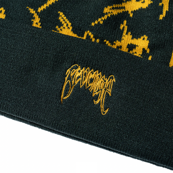 Revenge X Distortion Beanie Green/Yellow - Image 3