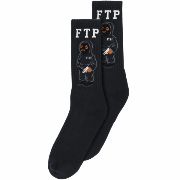 FTP Bear Socks Black