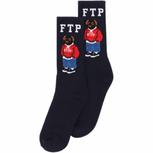 FTP Bear Socks Navy