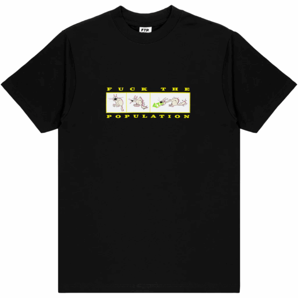 FTP Cat Barf Tee Black