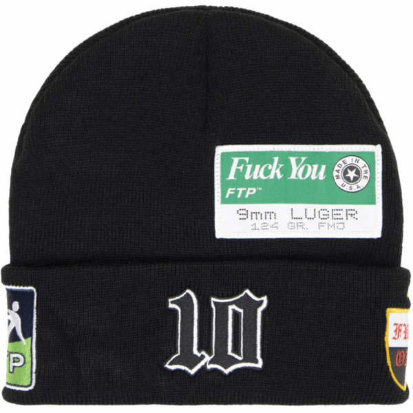 FTP Club Logo Beanie Black - Image 2