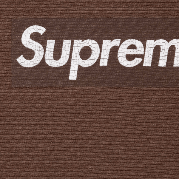 Supreme Washed Box Logo Crewneck Brown - Image 2